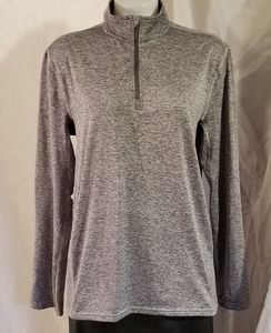 Womens Tek Gear Pullover Shirt Athletic Gray Med